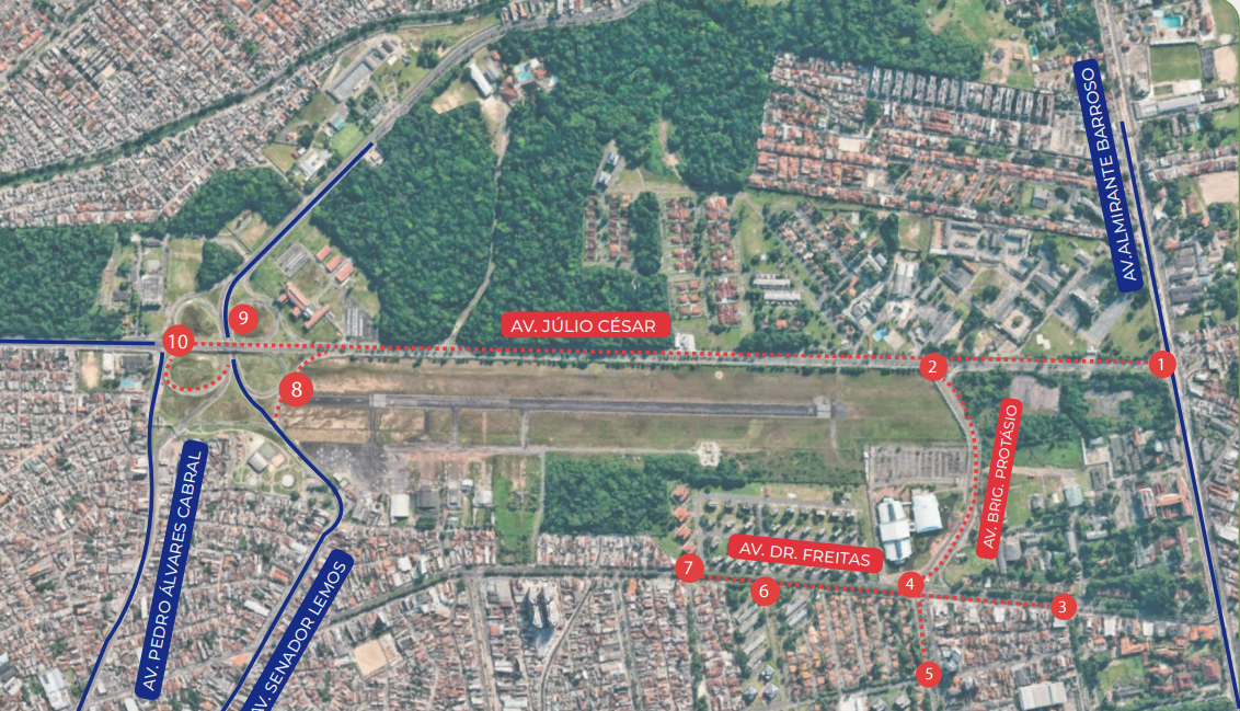 Trânsito em Belém na COP30: baixe o mapa e planeje sua rota!