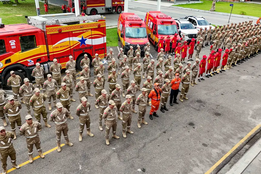 Corpo de Bombeiros lança Operação COP30 com mais de mil militares em Belém e balneários