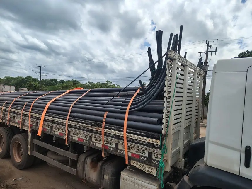 Sefa apreende 10 toneladas de tubos e cabos no nordeste do Pará