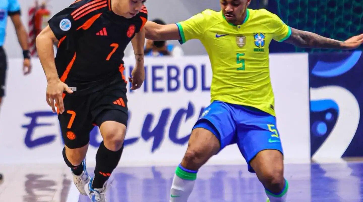 Copa América de Futsal: Brasil empata com Colômbia em estreia difícil