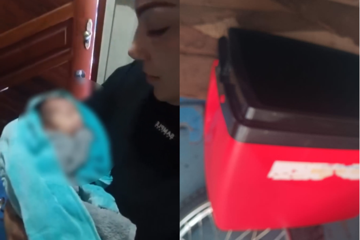 Bebê prematuro é resgatado em cooler após naufrágio em Manaus