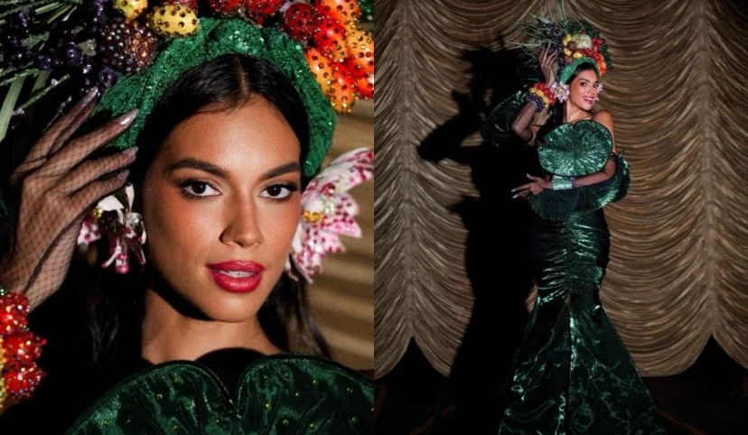 Baile da Vogue 2026: Alane Dias homenageia Carmen Miranda com look de identidade paraense