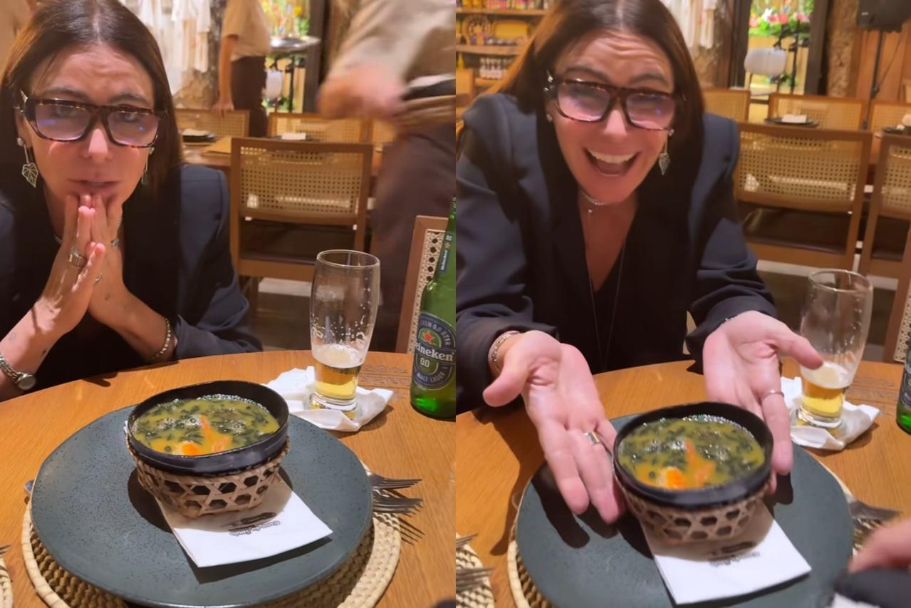 Giovanna Antonelli toma tacacá em Belém e elogia culinária