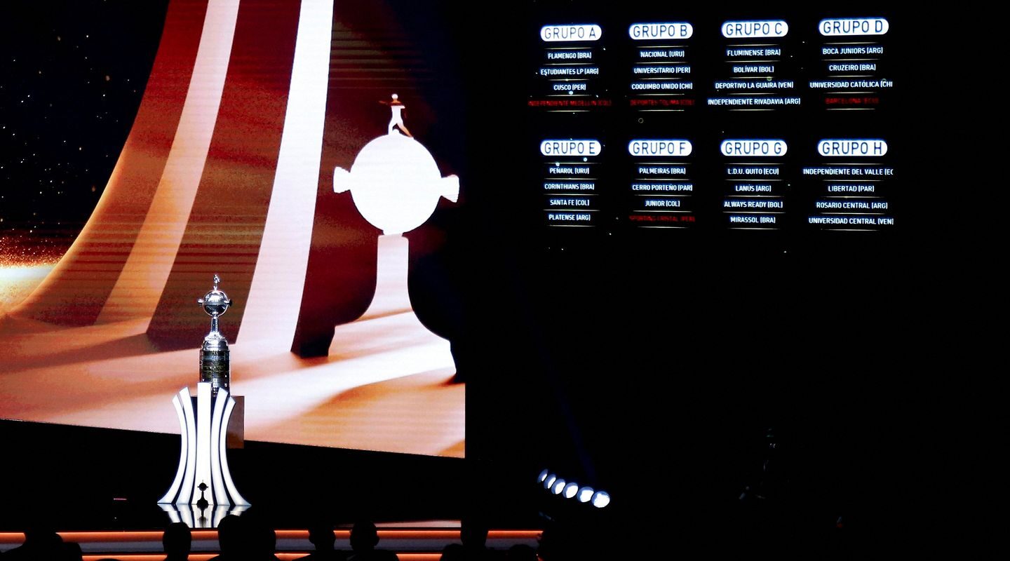 Conmebol sorteia grupos da Copa Libertadores 2026