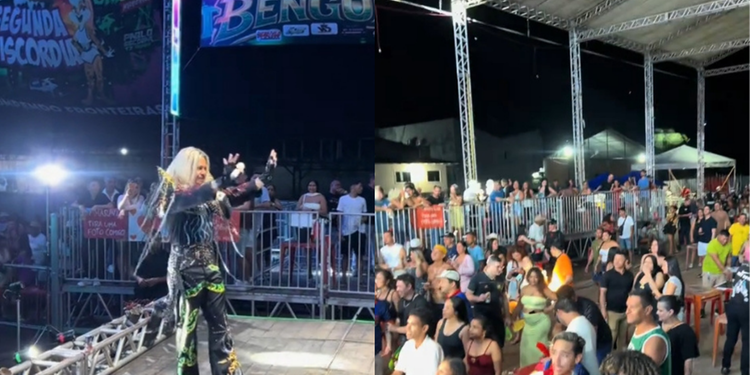 Marcus Majella grava filme em aparelhagem em Belém