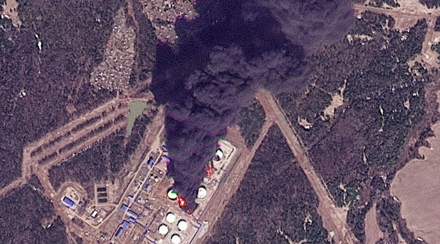 Drones ucranianos atingem instalações petrolíferas russas
