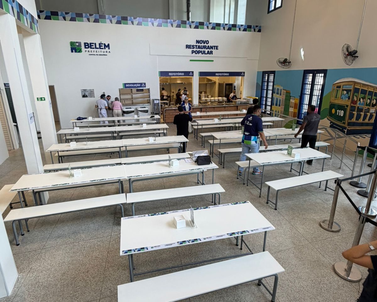 Belém inaugura novo restaurante popular com refeições a R$ 2 no centro da cidade