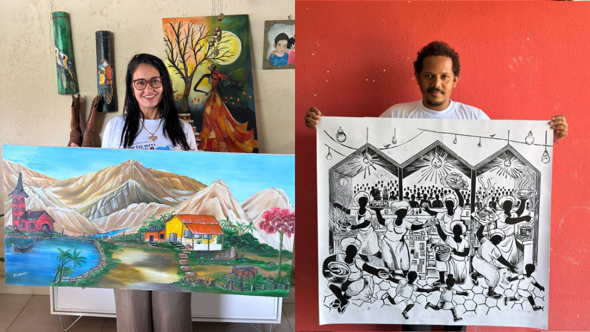 Exposição leva arte regional à feira popular em Parauapebas