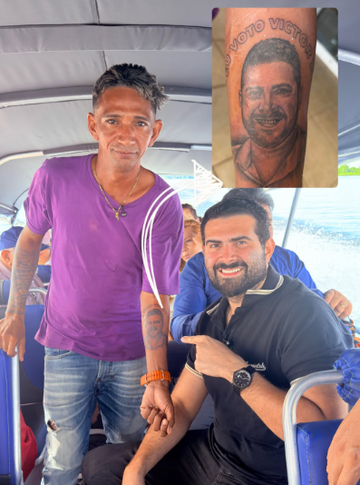 Homem viraliza ao tatuar rosto de prefeito paraense no braço