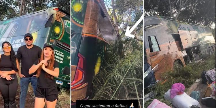 Banda Mastruz com Leite sofre acidente de ônibus a caminho de show no Pará