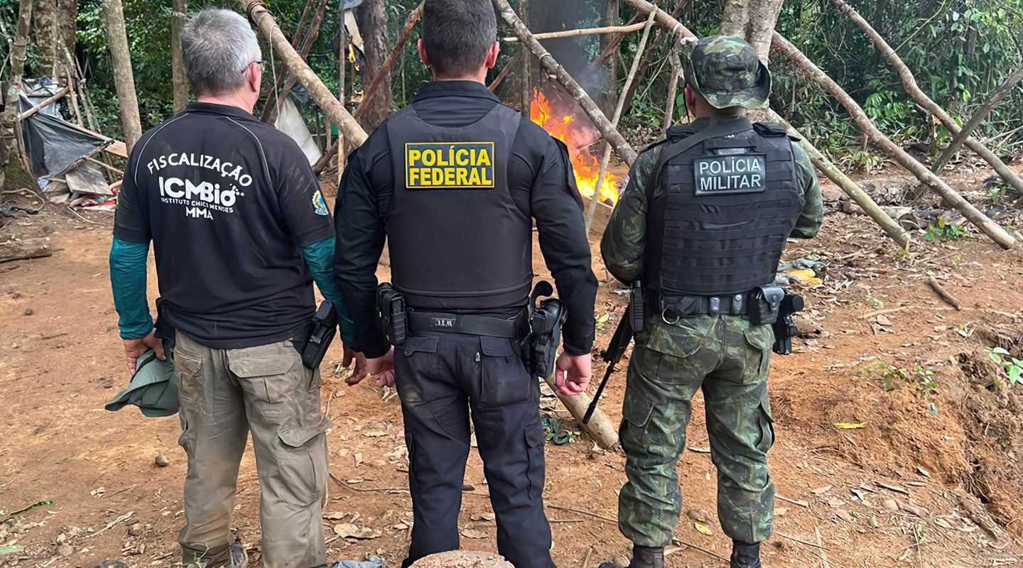 Polícia Federal combate garimpos ilegais no Pará