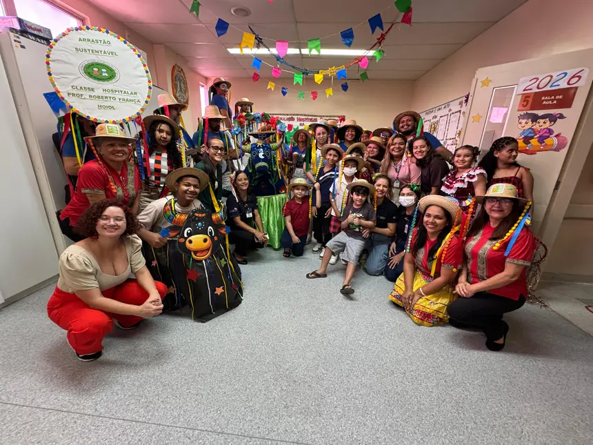 Arrastão do Pavulagem leva alegria e cultura amazônica ao Hospital Oncológico Infantil Octávio Lobo