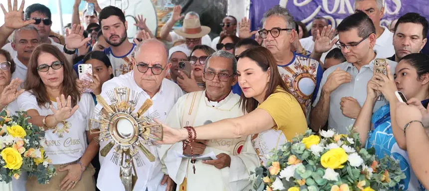 Corpus Christi em Capanema reúne milhares de fiéis com presença da governadora Hana Ghassan