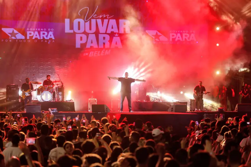 Vem Louvar Pará reúne multidão no Mangueirão e fortalece cenário da música gospel no estado