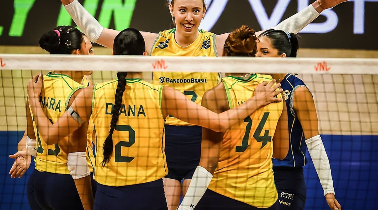 Brasil leva susto, vira sobre a República Dominicana e mantém invencibilidade na Liga das Nações