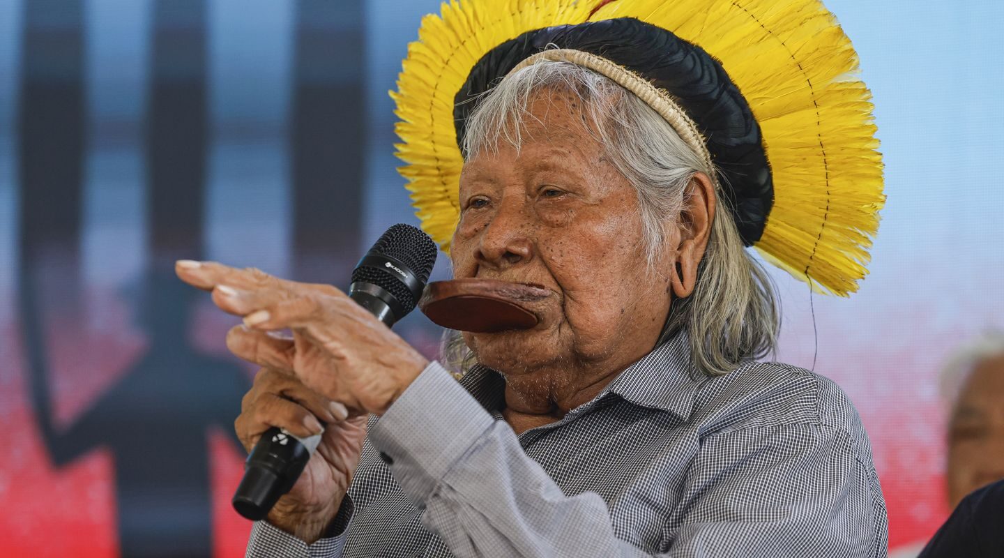 Cacique Raoni é internado em estado grave e segue na UTI