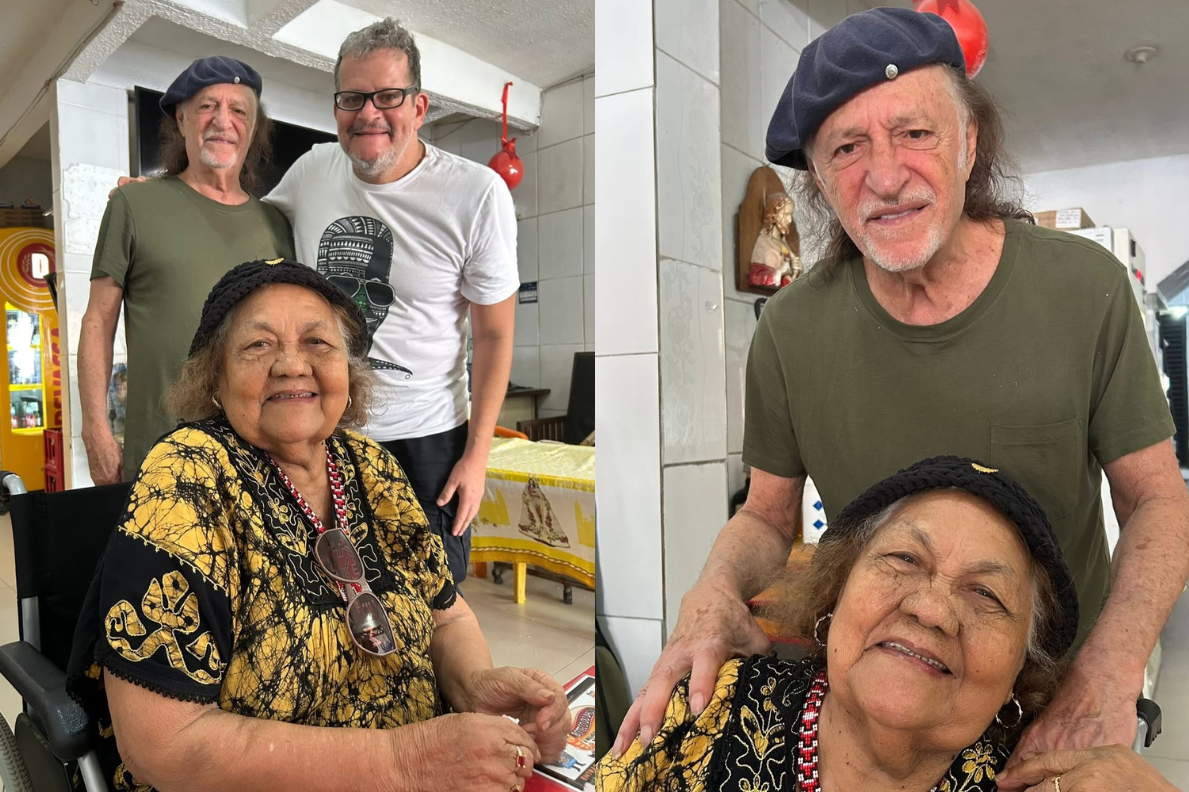 Dona Onete recebe Alceu Valença em tradicional boteco da Cidade Velha