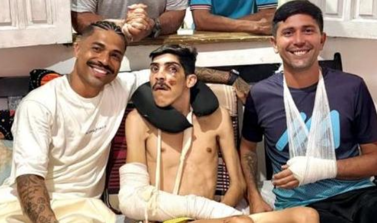 Marcinho visita Pam Pam após atropelamento e emociona torcedor símbolo do Paysandu