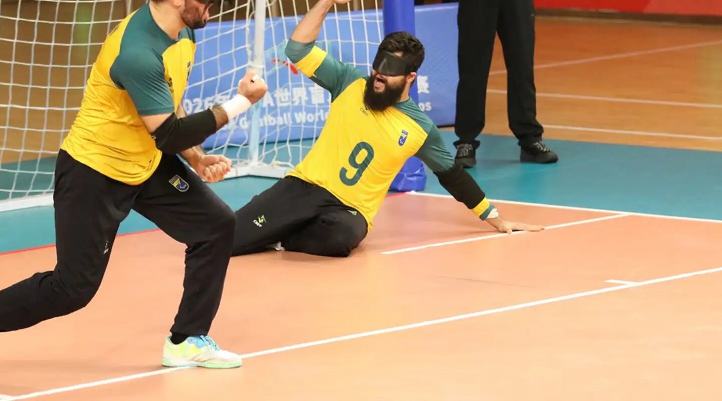 Seleção brasileira masculina vai à semifinal do Mundial de goalball