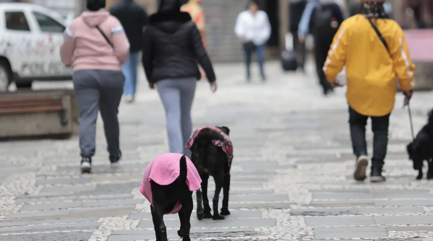 Semana começa com frente fria e chance de tempestade no Sul do País