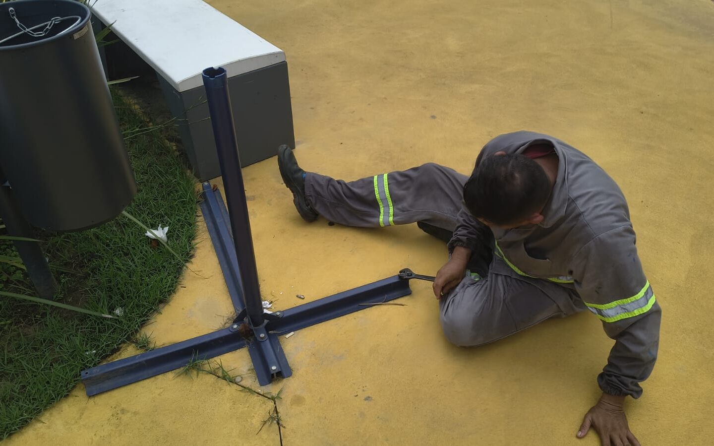 Parque Linear da Doca passa por manutenção e reparos em Belém