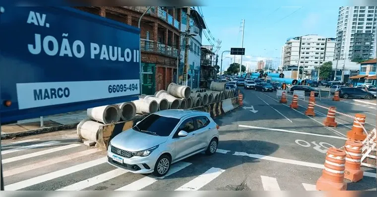 Viaduto da João Paulo II muda trânsito em Belém; veja interdições e rotas alternativas