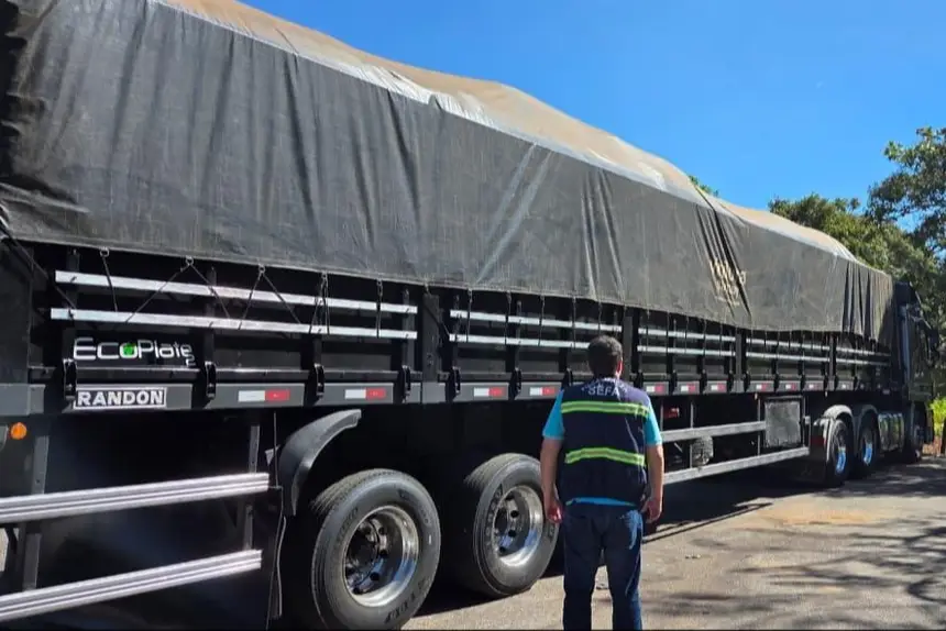 Sefa apreende mercadorias sem nota fiscal escondidas entre peças de máquinas no sudeste do Pará