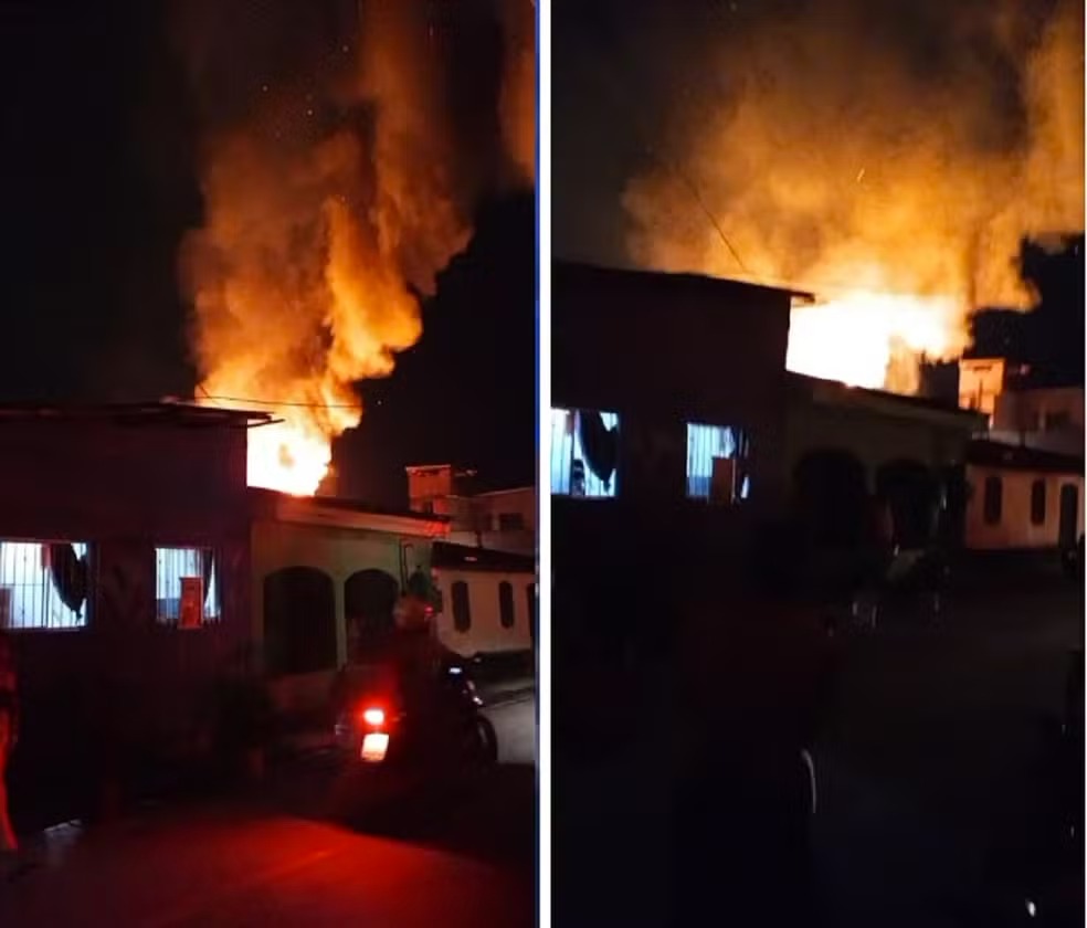 Incêndio atinge casas no bairro da Terra Firme, em Belém