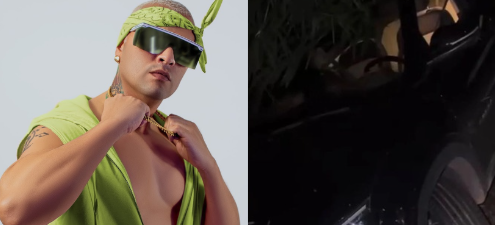 MC Dourado sofre acidente de carro após show e tranquiliza fãs