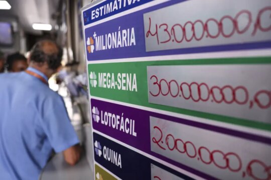 Mega-sena acumula para R$ 45 milhões; confira os números