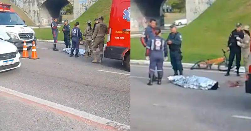 Ciclista morre após ser atingido por carro na Avenida Centenário, em Belém