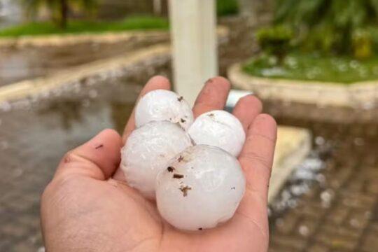 Região Sul tem previsão de chuva e granizo para esta terça-feira