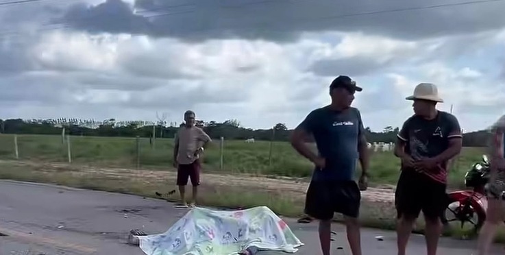 Motociclista morre após colisão com carro na PA-124 entre Capitão Poço e Ourém