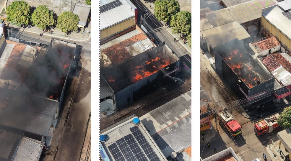 Incêndio destrói loja em Parauapebas neste sábado (15)