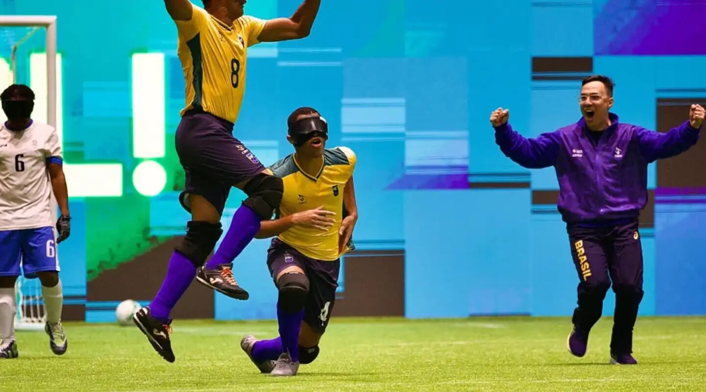 Brasil é hepatcampeão da Copa América de futebol de cegos em SP