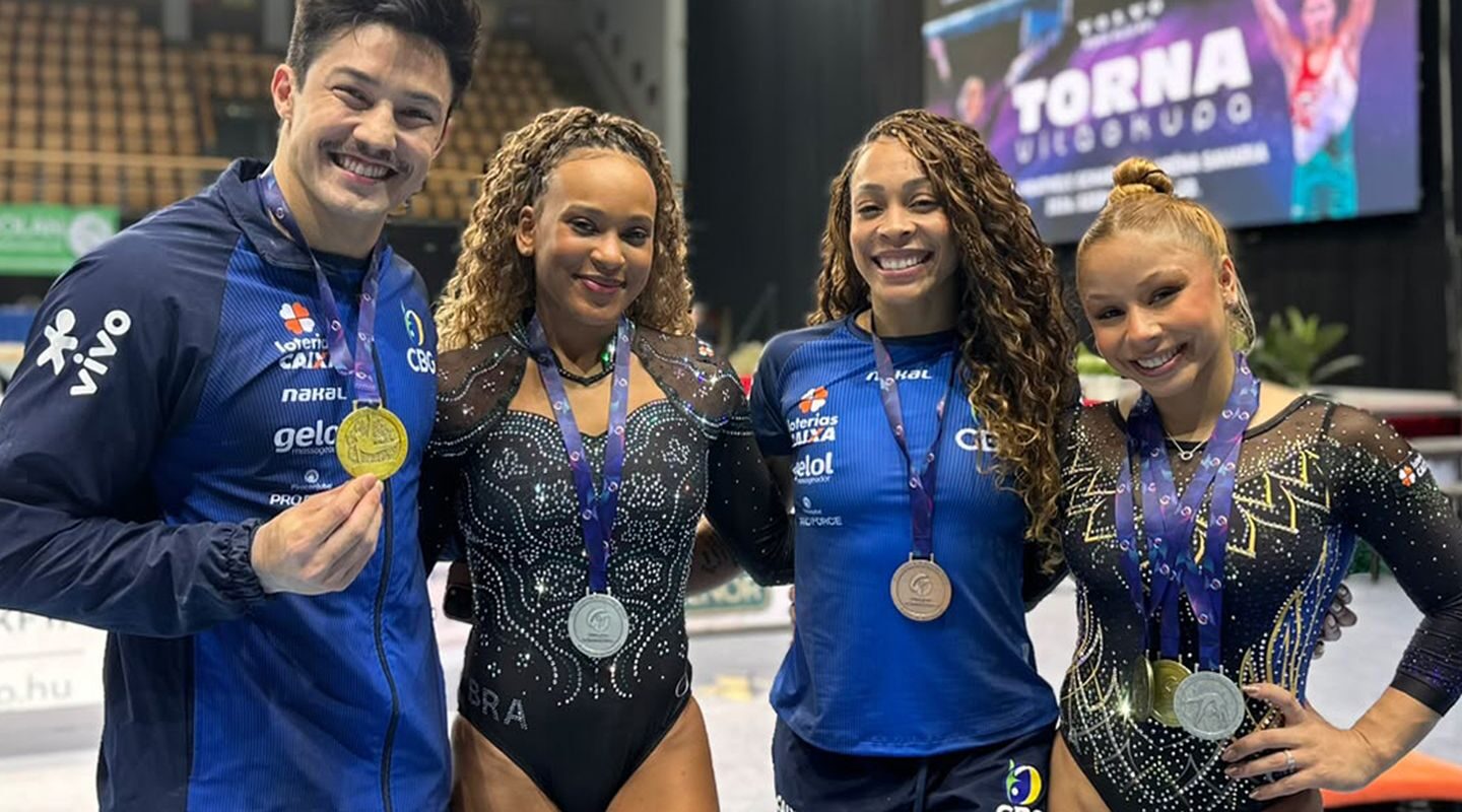 Brasil fecha Copa do Mundo de ginástica com mais cinco pódios
