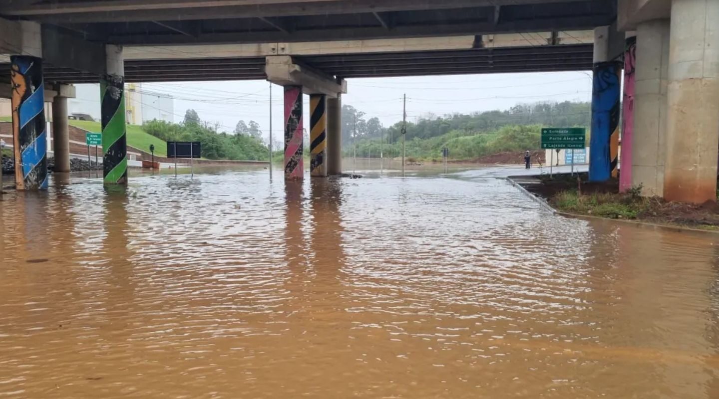 Defesa Civil alerta para risco muito alto de inundação do Taquari