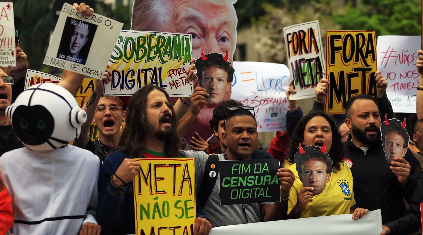 Ato em São Paulo cobra neutralidade da Meta nas eleições